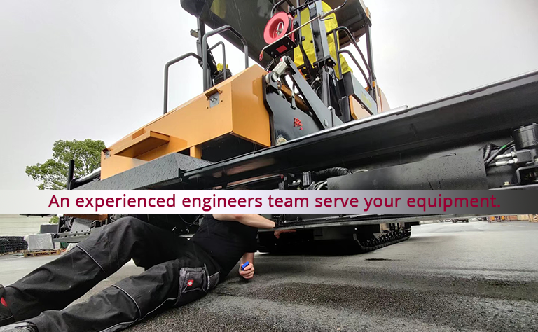 An experienced engineers team serve your equipment.