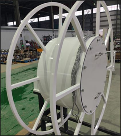 Hydraulic motor cable reel system