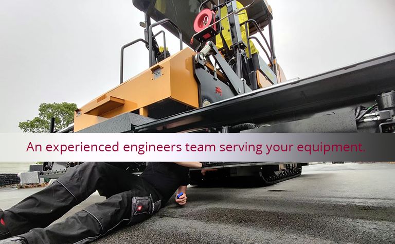 An experienced engineers team serving your equipment