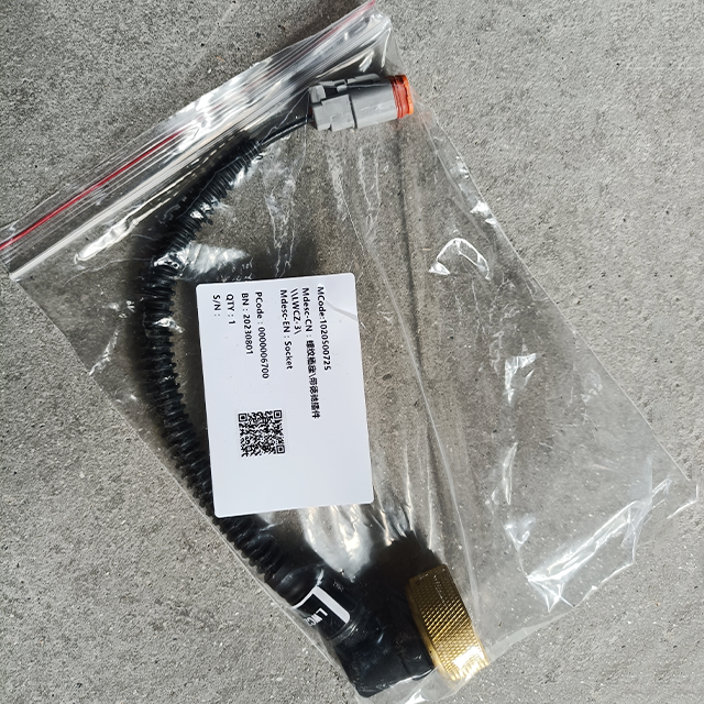 Zoomlion crane threaded socket with Deutsch connector plug-in