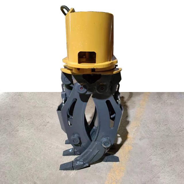 Hydraulic grabs rotating log grappler grapple grabber clamp for Sany backhoe loader excavatpr parts