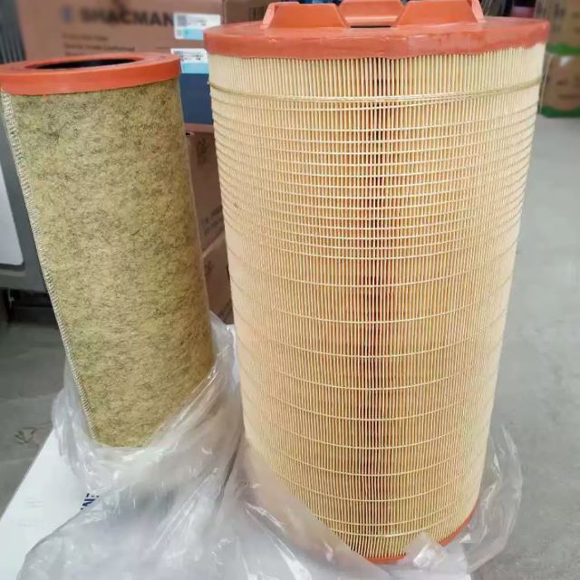 Weichai internal and external horizontal rear-mounted primary air filters element for crawler cranes parts